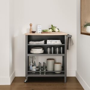 Jayden Revolving Kitchen Cart