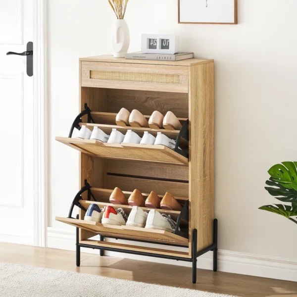 Calloway Rattan Shoe Organizer